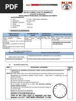 Sesión de Aprendizaje de Matemáticas Medimos El Tiempo (28-09)