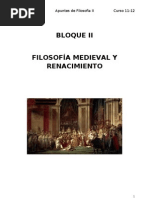 Bloque II Filosofia Medieval