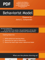 Comprendio-Janice Behaviorist Model SlideDeck