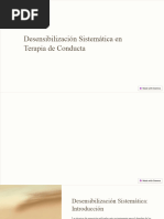 Desensibilizacion Sistematica en Terapia de Conducta