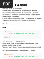 Funciones Introduccion A Python