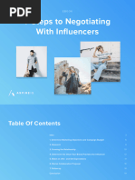 7 Steps To Negotiating With Influencers