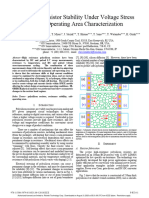 Polysilicon Resistor Stability Under Voltage Stress For Safe-Operating Area Characterization