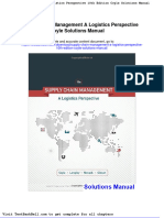 Supply Chain Management A Logistics Perspective 10th Edition Coyle Solutions Manual Full Download