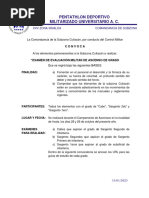 Convocatoria - Examen Militar