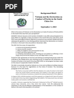 Thayer, Vietnam and The Declaration On Conduct of Parties in The South China Sea