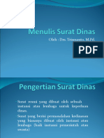 Materi Kuliah Menulis Surat Dinas