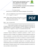 Informe Aprovechamiento Académico - Segundo Bimestre