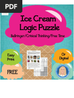 LogicPuzzleIceCreamBellringerFreeTimeCriticalThinkingActivity 1