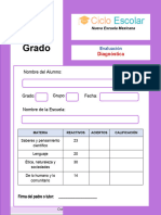 Evaluacion Diagnostica 6grado 2023 2024