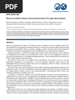 SPE-192881-MS Reservoir Health Indicators Driving Performance Through Data Analytics