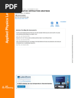 Holographic Diffraction Gratings - N.george