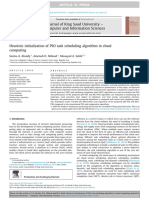 Heuristic Initialization of PSO Task Scheduling Al