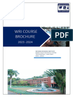 WRI Course Brochure