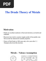 Drude - Theory of Metals