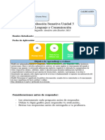 Evaluación Unidad 3