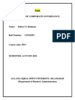 MSC Administrative Science 5017 2nd Research Assignment Aut-22