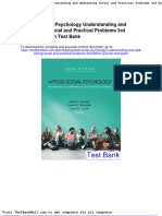 Applied Social Psychology Understanding and Addressing Social and Practical Problems 3rd Edition Gruman Test Bank