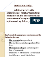 Pre Formulation Study