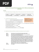 VUB English Platform M1 U3