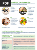 Sample Meal Plan