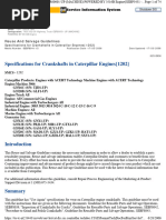 SEBF8041 Crankshaft Specification