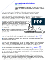 Electrodynamics and Relativity: Immediately Not Accelerating No