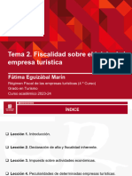 Tema 2. Fiscalidad Sobre El Inicio de Una Empresa Turística