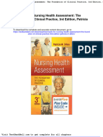 Test Bank For Nursing Health Assessment The Foundation of Clinical Practice 3rd Edition Patricia M Dillon