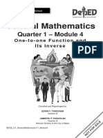 GenMath11 - Q1Wk4 - One To One Function and Its Inverse