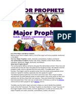 List of The Major and Minor Prophets