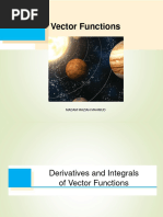 Derivative and Integral Vector Functions