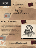 Customs of The Tagalogs