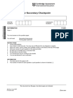 Year 8 Checkpoint Paper 1 (Nov2005 Till Apr2022)