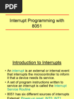 Interrupt Programming With 8051