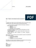 Objet: Réponse À Votre Demande D'accès Aux Documents - N/Réf. 119153