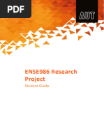 ENSE986 Research Projects 1 Semester Student Guide 2023