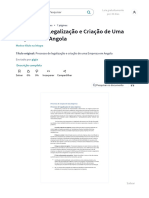 Processo de Legalização e Criação de Uma Empresa em Angola - PDF - Angola - Empreendedorismo