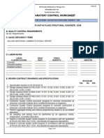 Preparatory Checklist For Structural Concrete