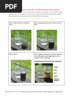 Experimento Científico Separación Del Suelo