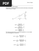 SAT Math Trigonometry