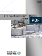 Pre-Feasibility Study - Marble Quarry Project - SBI - Sindh Board of ...