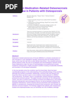 An Update On Medication Related Osteonecrosis of The Jaw in Patients With Osteoporosis