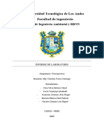 Informe de Laboratorio Fisicoquímica