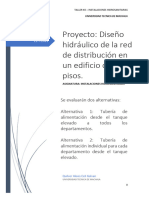 Tarea Individual de Diseño de Una Red de Distribucion de Agua Potable de Un Edificio - QUILVER CELI