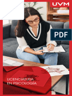 UVM Plan de Estudios. Licenciatura en Psicología.