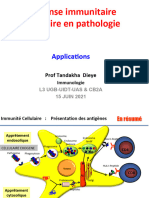 Immunite Cellulaire Applications L3 MED UGB-UIDT-UAS & CB2A 15 JUIN 2021 (TN Dieye)