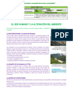 Ficha #28 El Ser Humano y La Alteración Del Ambiente 02-Oct-2023