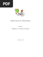 APUNTES Aplicaciones de MatemÃ¡ticaAutor Willams A. Canales Verdugo