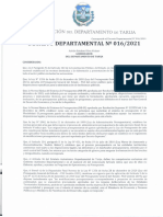 Decreto Departamental N 016-20210001